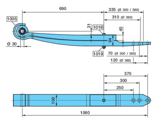 TUKIJOUSI BPW SLU 2 X 45 690/310
