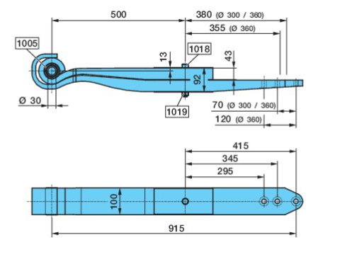 TUKIJOUSI BPW SLU 2 X 43 500/38