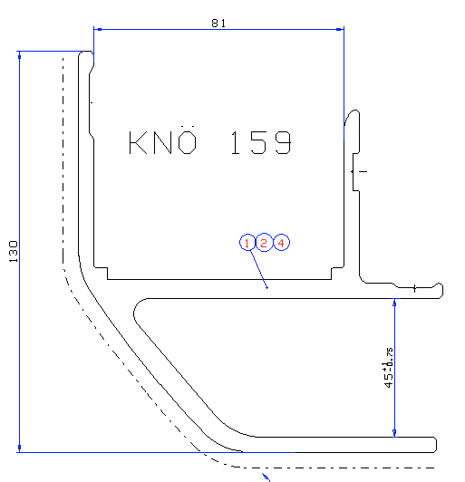 ALPR HÖRNPROFIL L=3500, 80/45