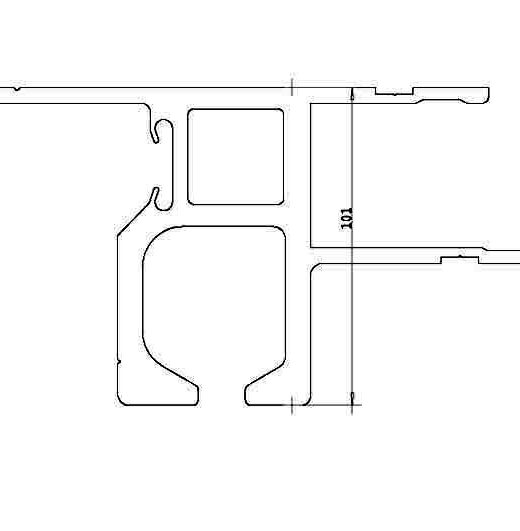 AL-KANTPROFIL L=7800 MM, TAK/DÖRRSIDA