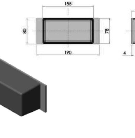 GUMMIBUFFERT 155 X 80 X 65