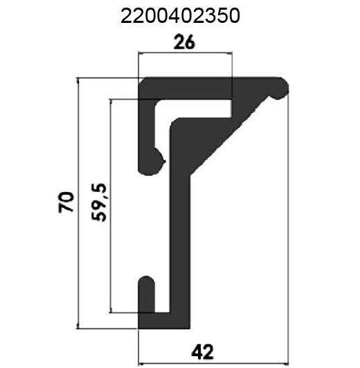 TRÖSKELTÄTNING 2,6 M