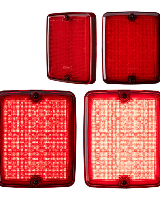 Breeze X2 Retro, Bak/ bromsljus, Rött glas